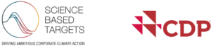Science Based Targets: Driving Ambitious Corporate Climate Action logo, Carbon Disclosure Project (CDP) logo